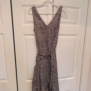 NWT Gap maxi dusty rose with pockets and tie waist